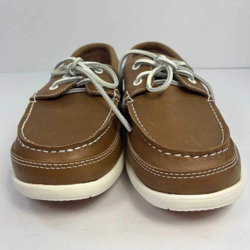 Crocs Harborline Boat Deck Driving Shoes Hazelnut Men's Size 11